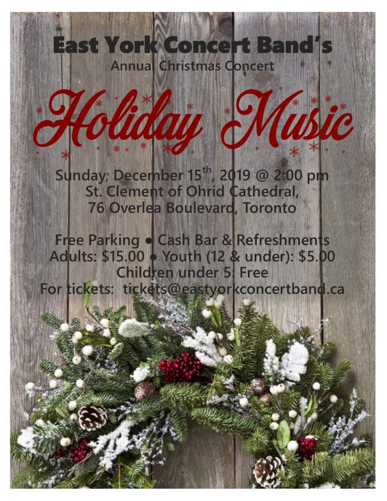 2019 holiday concert poster